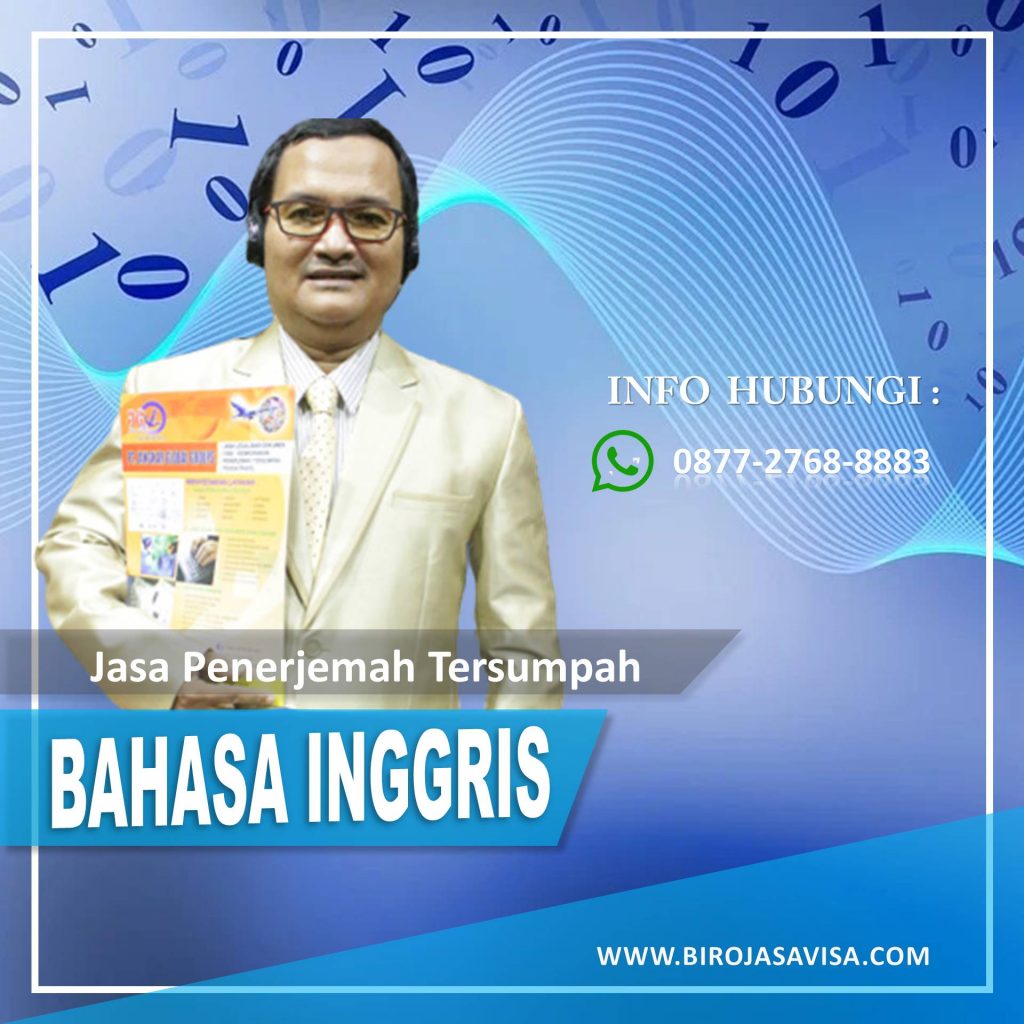 Jasa Penerjemah Tersumpah Visa Bahasa Asing Profesional di Cileduk Bekasi Hubungi 0877 2768 8883